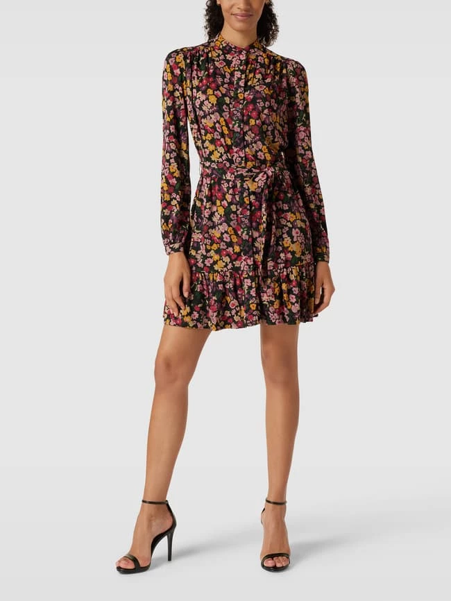 Lauren Ralph Lauren Blusenkleid Mit Allover-Muster Modell 'NINAPOL' - Schwarz 1 Lauren Ralph Lauren Blusenkleid Mit Allover-Muster Modell 'NINAPOL' - Schwarz