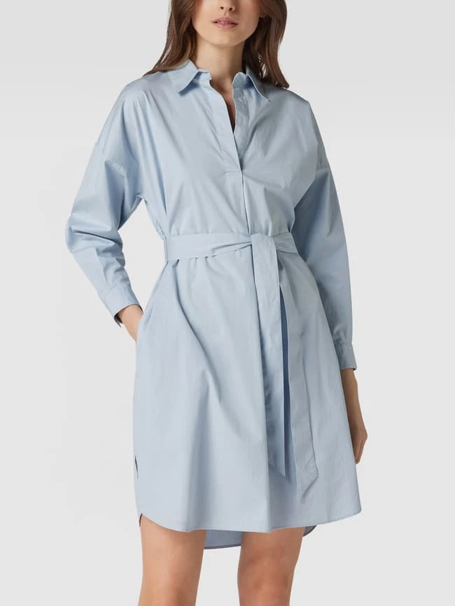 BOSS Casualwear Blusenkleid In Knielänge Modell 'Detelizza' - Hellblau 4 BOSS Casualwear Blusenkleid In Knielänge Modell 'Detelizza' - Hellblau – Bild 4