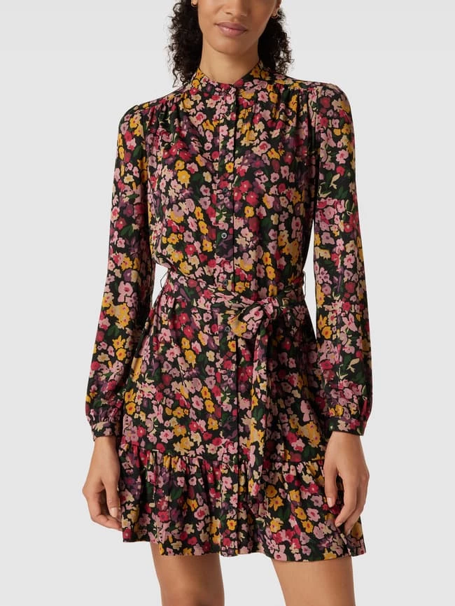 Lauren Ralph Lauren Blusenkleid Mit Allover-Muster Modell 'NINAPOL' - Schwarz 4 Lauren Ralph Lauren Blusenkleid Mit Allover-Muster Modell 'NINAPOL' - Schwarz – Bild 4