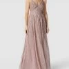 LACE & BEADS Abendkleid Mit Zierbesatz - Rosa