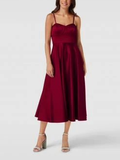 Jake*s Cocktail Cocktailkleid Mit Verstellbaren Trägern - Kirschrot