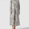 Jake*s Casual Hemdblusenkleid Mit Allover-Muster - Dunkelgrau