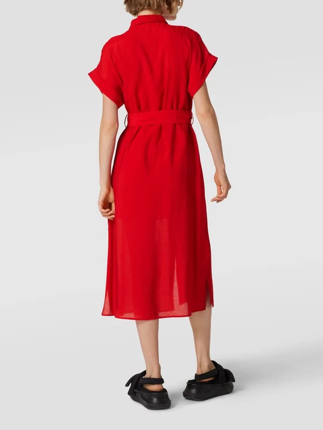 Mango Hemdblusenkleid Mit Allover-Muster Modell 'Pampa' - Rot 5 Mango Hemdblusenkleid Mit Allover-Muster Modell 'Pampa' - Rot – Bild 5