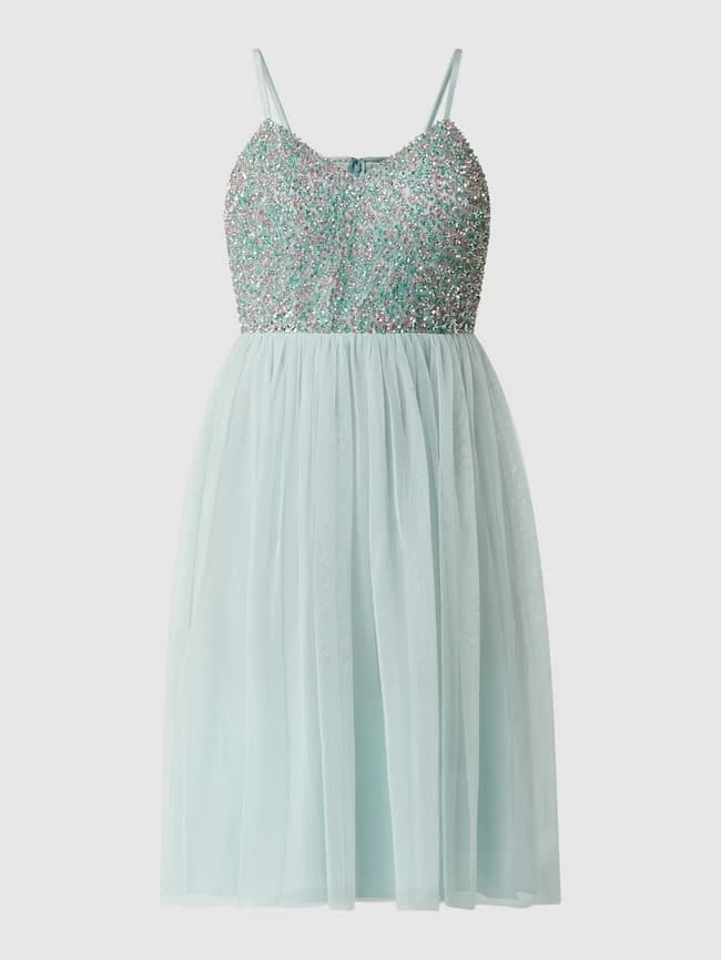 Jake*s Cocktail Cocktailkleid Aus Mesh - Hellgrün 2 Jake*s Cocktail Cocktailkleid Aus Mesh - Hellgrün – Bild 2