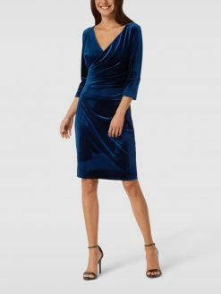 Paradi Cocktailkleid Aus Samt - Petrol