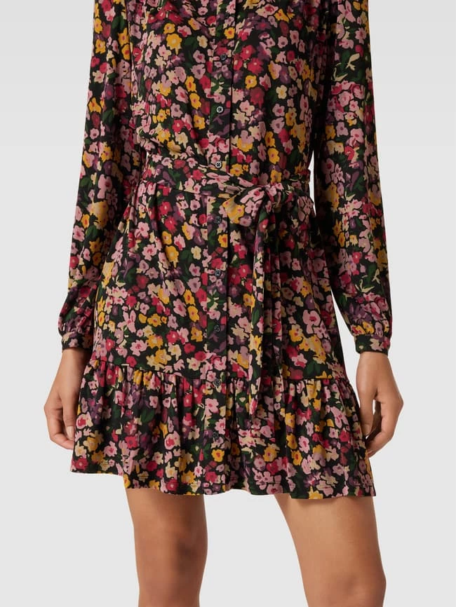 Lauren Ralph Lauren Blusenkleid Mit Allover-Muster Modell 'NINAPOL' - Schwarz 3 Lauren Ralph Lauren Blusenkleid Mit Allover-Muster Modell 'NINAPOL' - Schwarz – Bild 3