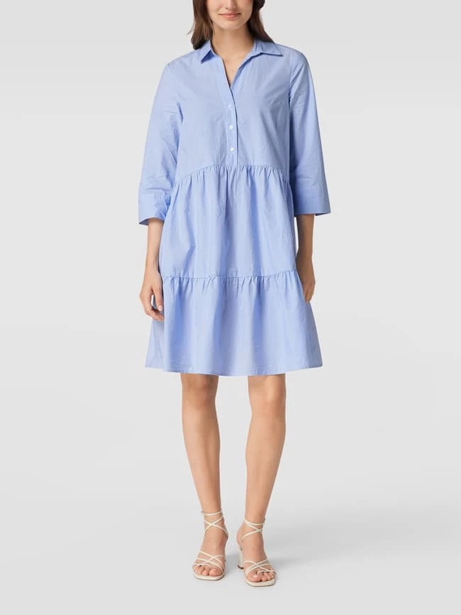 Christian Berg Woman Hemdblusenkleid Mit Streifenmuster - Himmelblau 1 Christian Berg Woman Hemdblusenkleid Mit Streifenmuster - Himmelblau