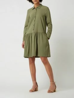 Christian Berg Woman Blusenkleid Aus Viskosemischung - Khaki