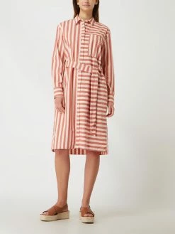 S.Oliver RED LABEL Hemdblusenkleid Aus Baumwolle - Rot