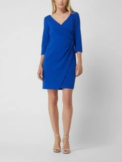 Christian Berg Cocktail Cocktailkleid Aus Krepp - Royalblau