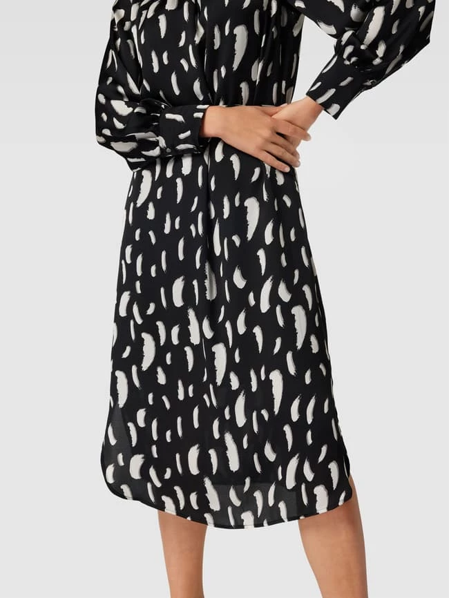 Comma Kleid Mit Allover-Muster - Schwarz 3 Comma Kleid Mit Allover-Muster - Schwarz – Bild 3