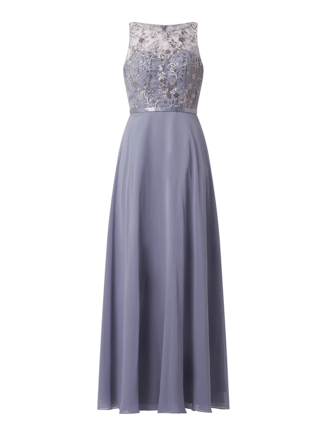 Luxuar Abendkleid Mit Pailletten - Bleu 2 Luxuar Abendkleid Mit Pailletten - Bleu – Bild 2