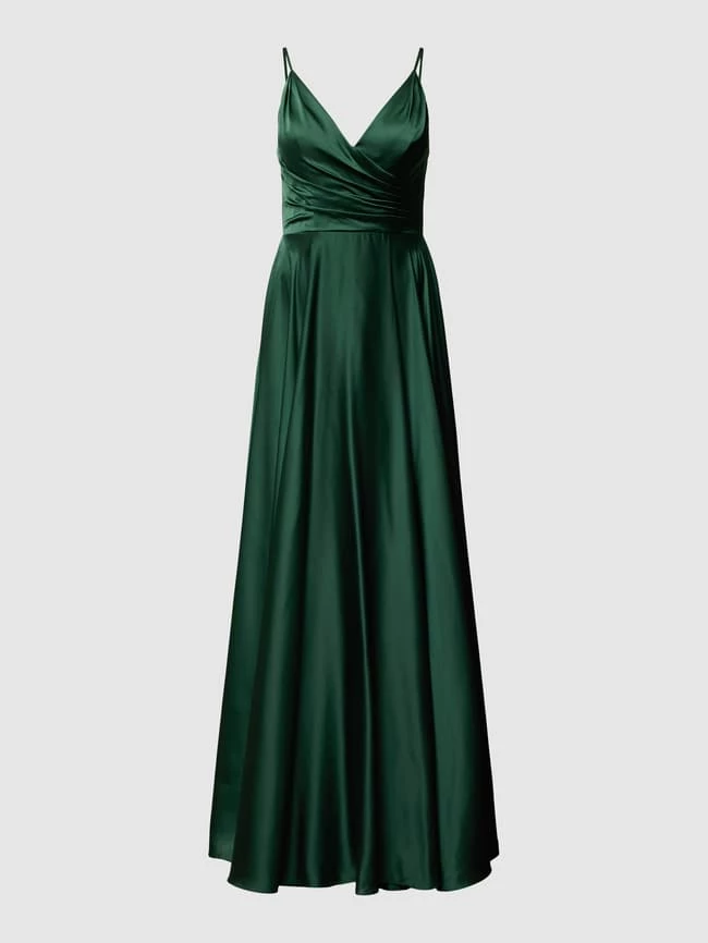 Mascara Abendkleid Mit Gelegten Falten - Dunkelgrün 2 Mascara Abendkleid Mit Gelegten Falten - Dunkelgrün – Bild 2