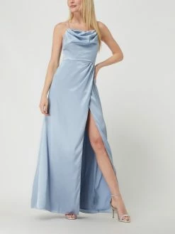 MAYA DELUXE Abendkleid Aus Satin - Bleu