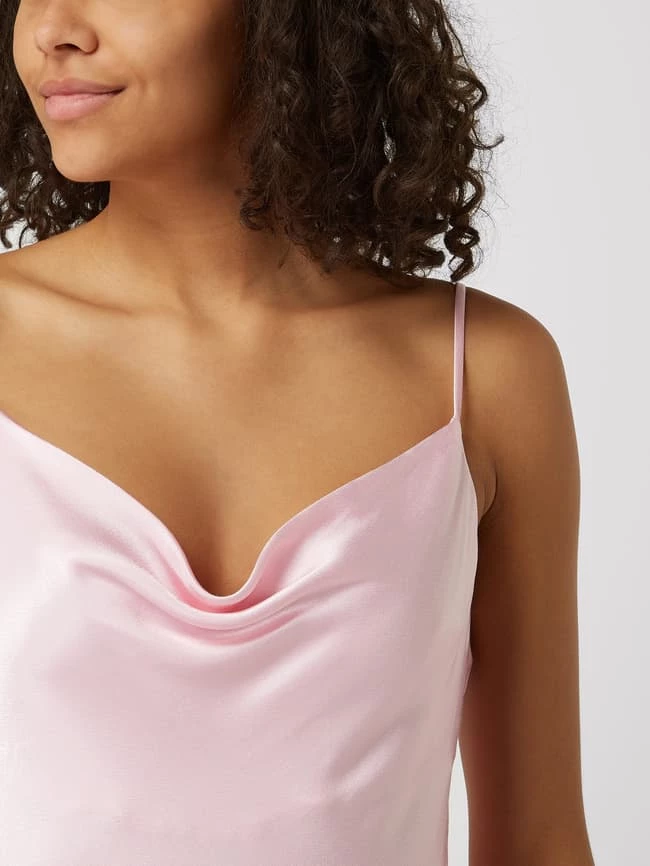 Bardot Kleid Aus Viskose - Hellrosa 3 Bardot Kleid Aus Viskose - Hellrosa – Bild 3