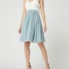Jake*s Cocktail Two-Tone-Cocktailkleid Mit Strasssteinen - Schilf