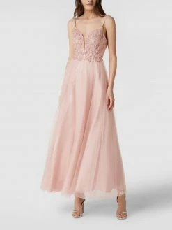 Laona Abendkleid Mit Floralen Stickereien - Rosé