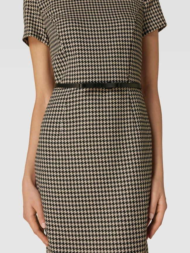 Montego Blusenkleid Mit Hahnentrittmuster - Schwarz 3 Montego Blusenkleid Mit Hahnentrittmuster - Schwarz – Bild 3