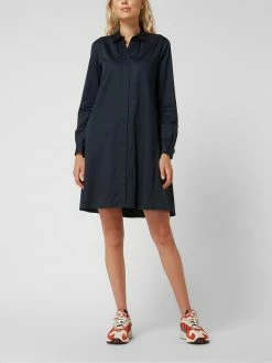 Seidensticker Blusenkleid Mit 1-Knopf-Manschetten - Marineblau