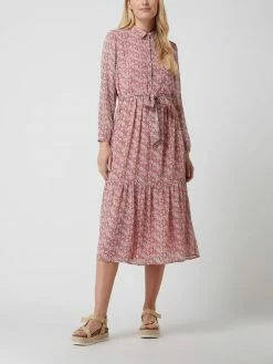 Montego Blusenkleid Aus Chiffon - Rosé